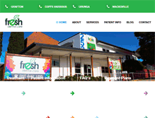 Tablet Screenshot of freshdentalcare.com.au